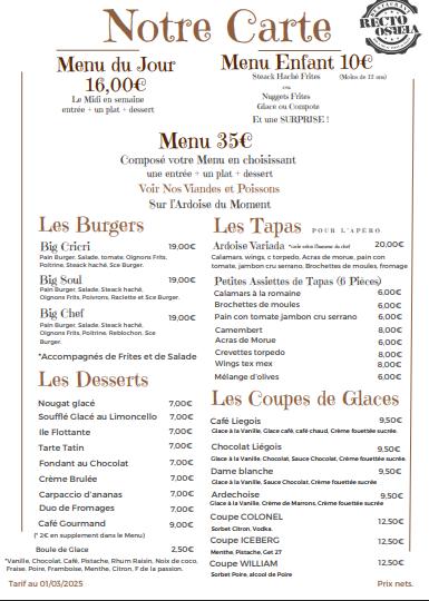 LE RECTO.VERSO - Menu Image 1